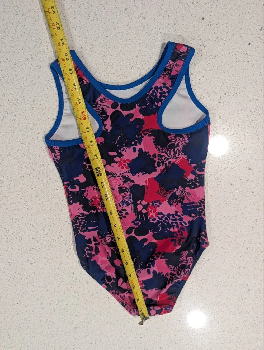GREAT Destira Gymnastics Dance Leotard CM Medium ABSTRACT WaterColor RAZORBACK
